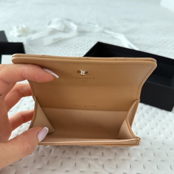 CHANEL AUTHENTIC FLAP CARDHOLDER WITH RECEIPT - Picture 6 of 10